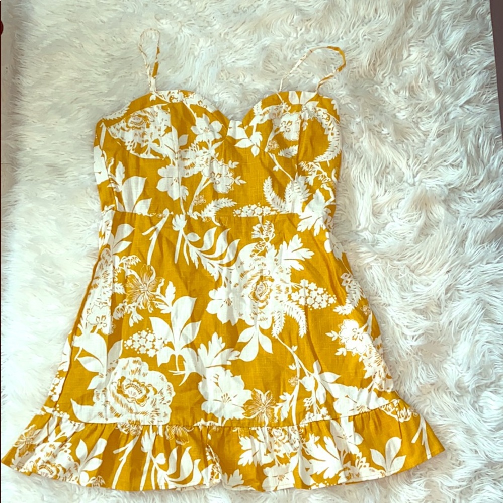 NWT • Yellow & White Sundress • Size Large • Wild Fable •